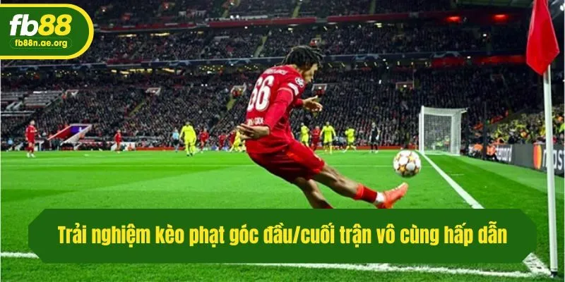 Trải nghiệm kèo phạt góc đầu/cuối trận vô cùng hấp dẫn